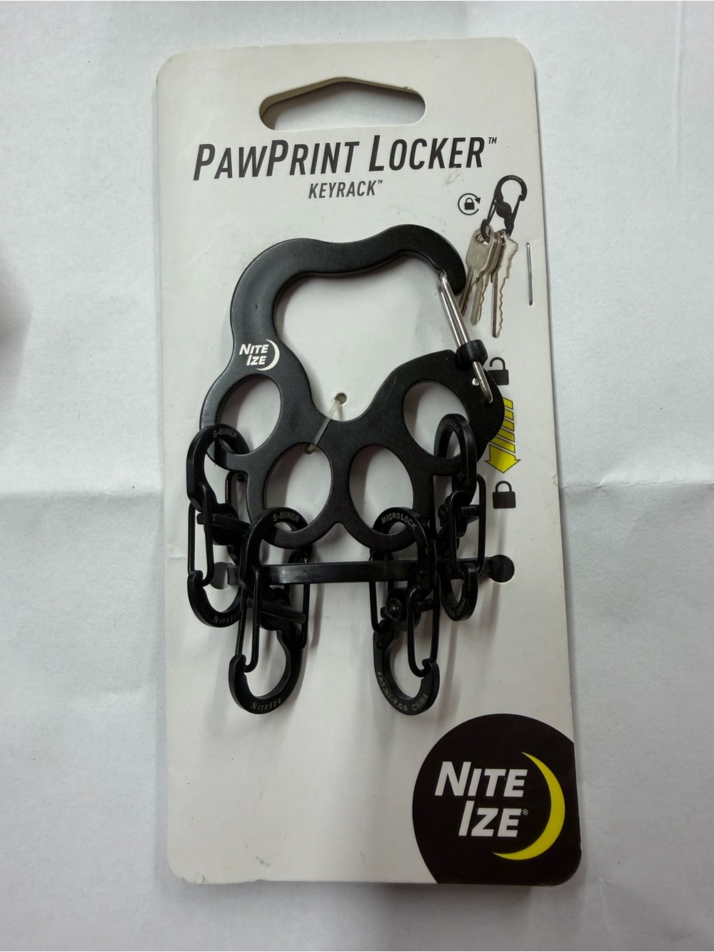 PawPrint Locker Keyrack - Black